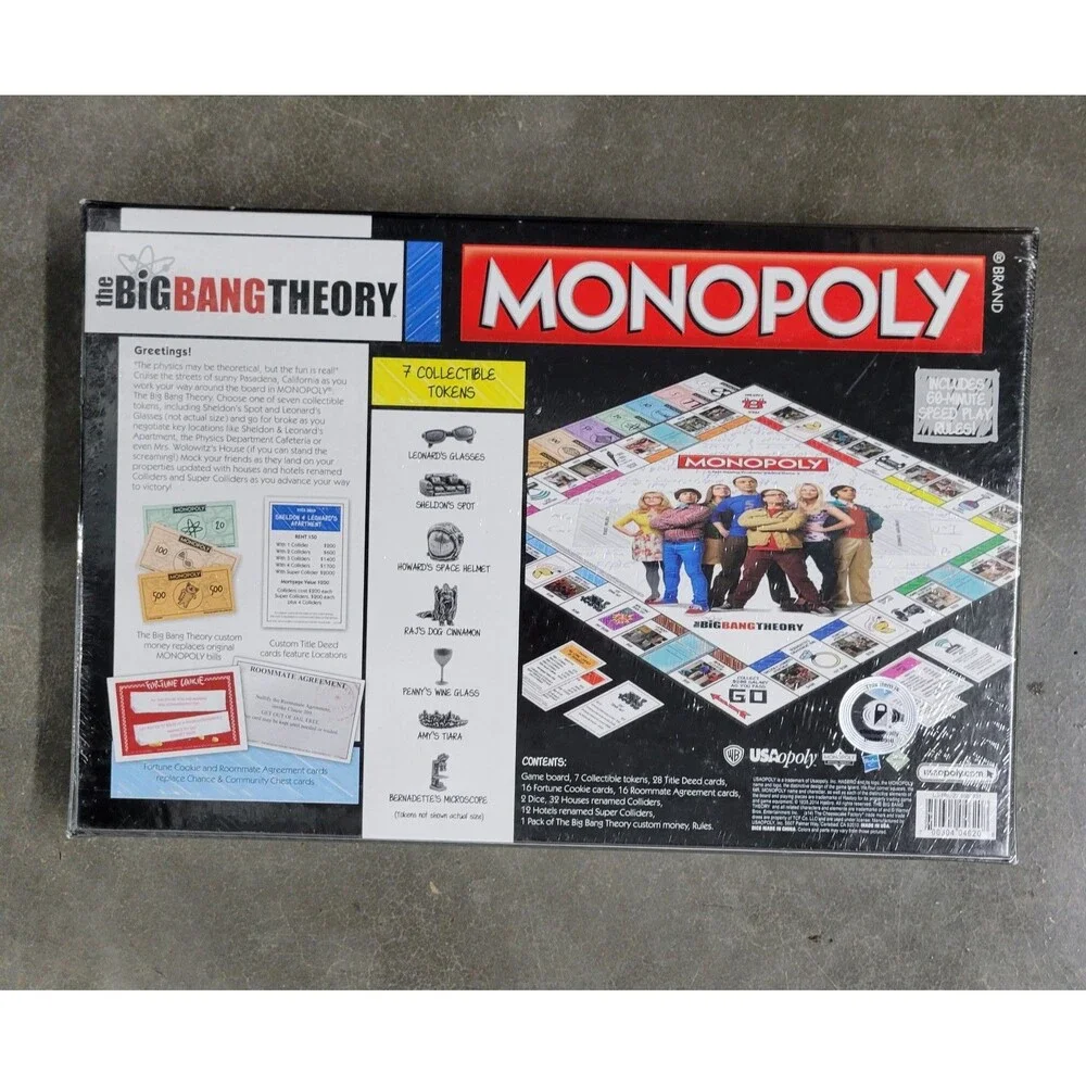 The Big Bang Theory Monopoly Board Game Brand New SEALED 2014